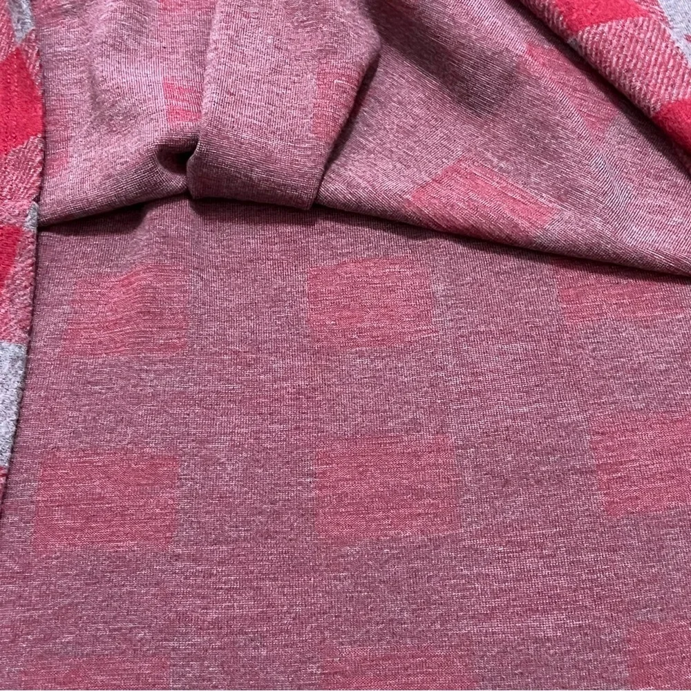 Soft Surroundings Red Gray Plaid Women's Tunic Top Cottagecore Country - Picture 12 of 13
